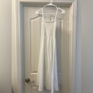 H&M white mid dress